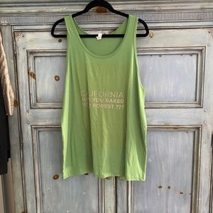 DC CHAOS California Forest green tank top size L